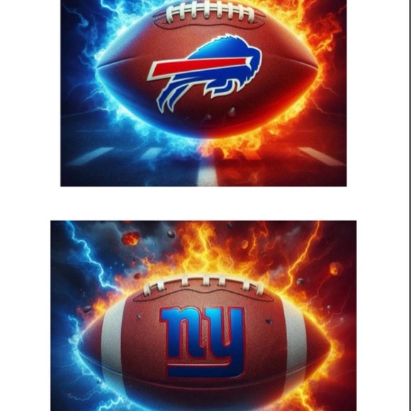 20oz tumblers w/ NFL Team Logo Footballs - Picture 13 of 16